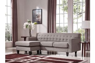 Divani Casa Tawny Modern Fabric Sofa & Ottoman Set
