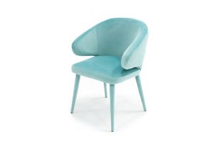 Modrest Salem - Modern Aqua Fabric Dining Chair