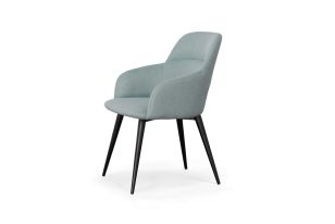 Modrest Scranton - Modern Teal & Black Dining Chair