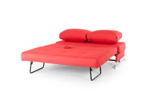 Divani Casa Sepulveda Modern Red Fabric Sofa Bed