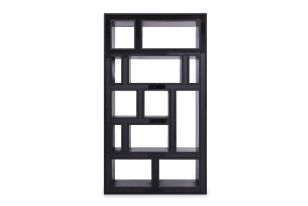 Modrest Suffolk - Contemporary Black Ash Bookcase
