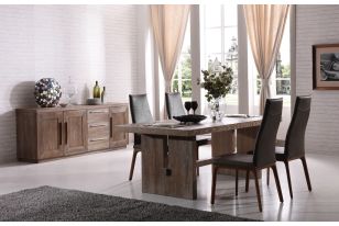 Modrest Cologne Modern White Wash Oak Dining Table