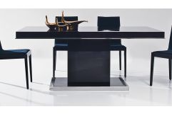 Noble Modern Ebony Lacquer Dining Table