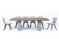 Modrest Renzo Modern Oak & Concrete 94" Dining Table