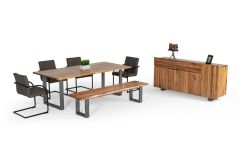 Modrest Secota - Live Edge Acacia Wood Dining Table