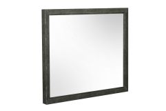 Modrest Howard - Modern Shagreen Grey Leatherette Mirror