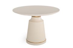 Modrest Ariana Modern Off-White Concrete & Brass Coffee Table