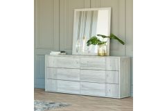 Nova Domus Asus - Italian Modern White Washed Oak Mirror