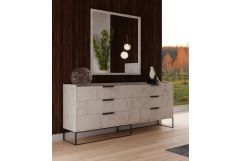Nova Domus Marbella - Italian Modern White Marble Dresser
