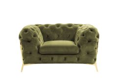 Divani Casa Sheila - Transitional Green Fabric Chair