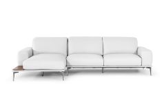 Lamod Italia Villeneuve - Modern White Italian Left Facing Sectional Sofa